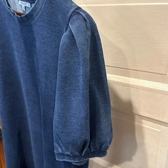 CHICOS  DENIM KNIT DRESS - Picture 4 of 6